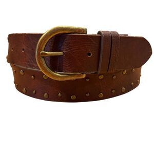 Brown Fossil Relic Leather belt Gold Buckle 36-38